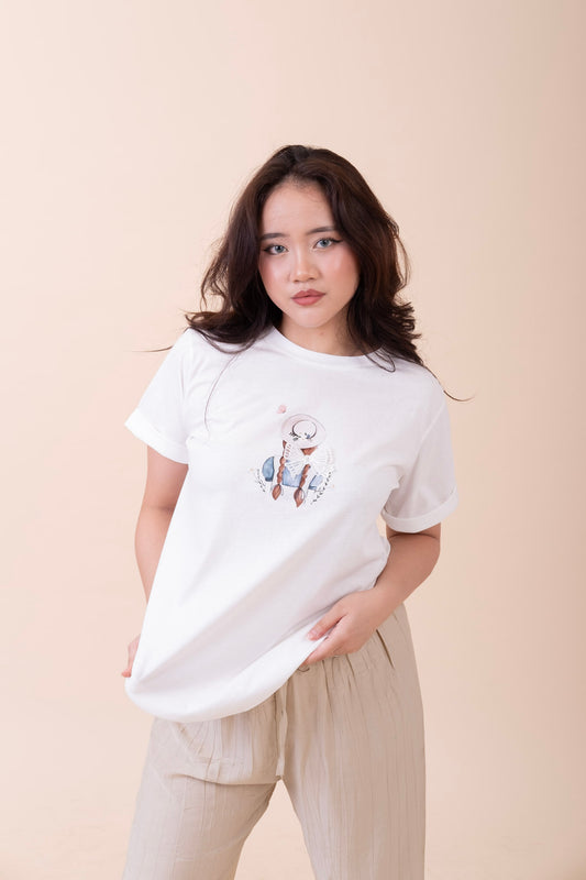 ROUND NECK WHITE T-SHIRT