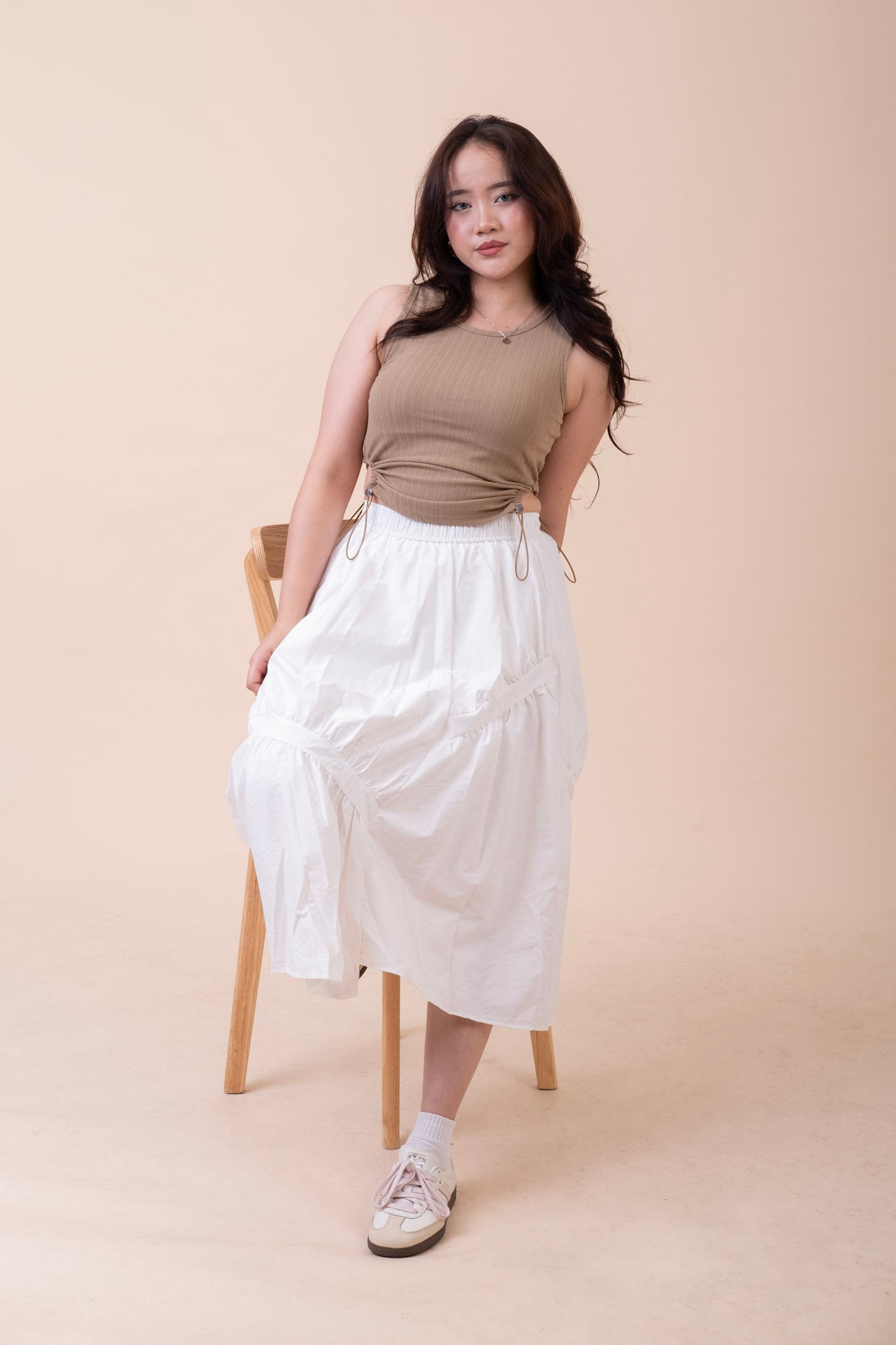 KOREAN ASYMMITRIC SKIRT