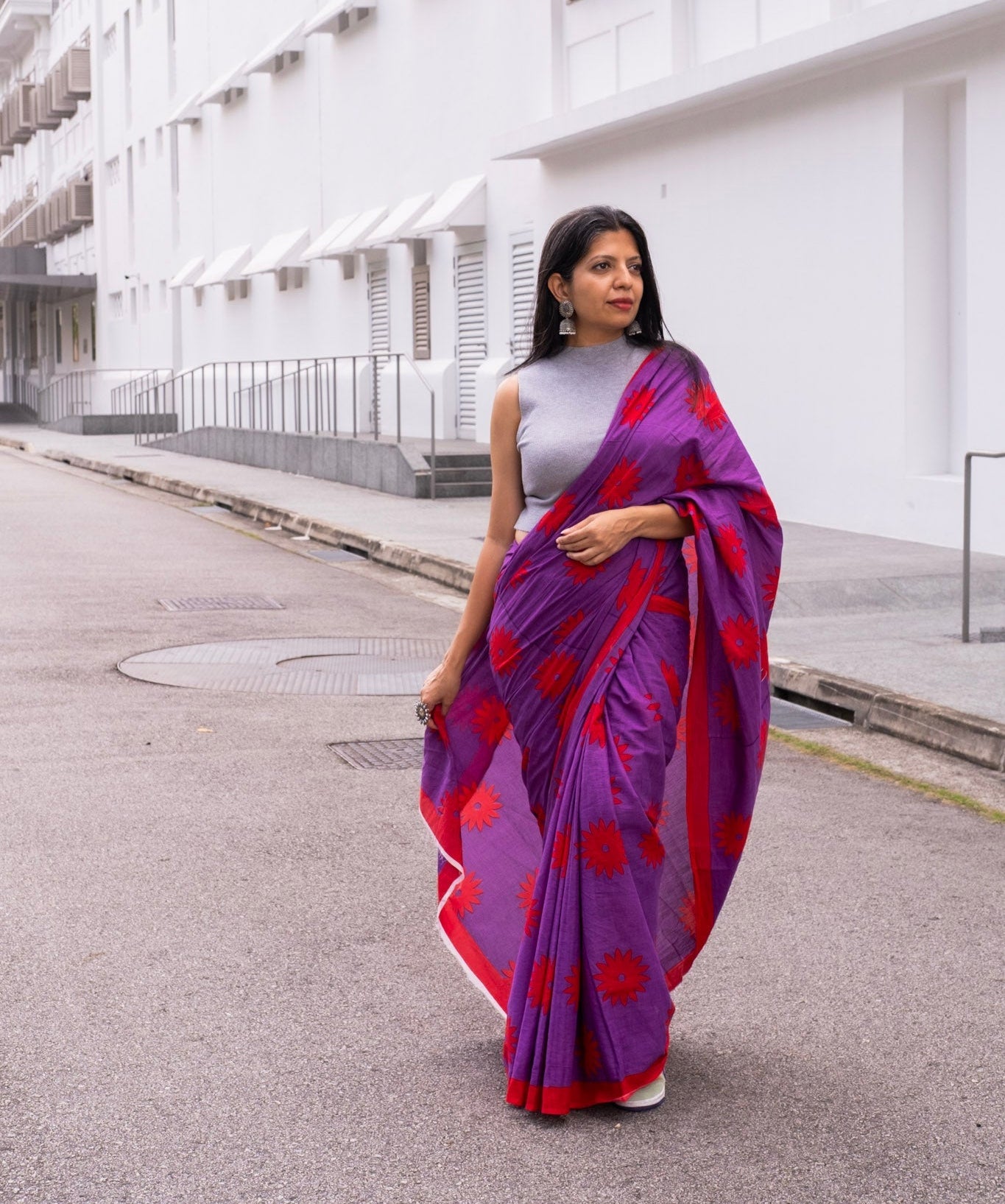 FLORAL COTTON SAREE