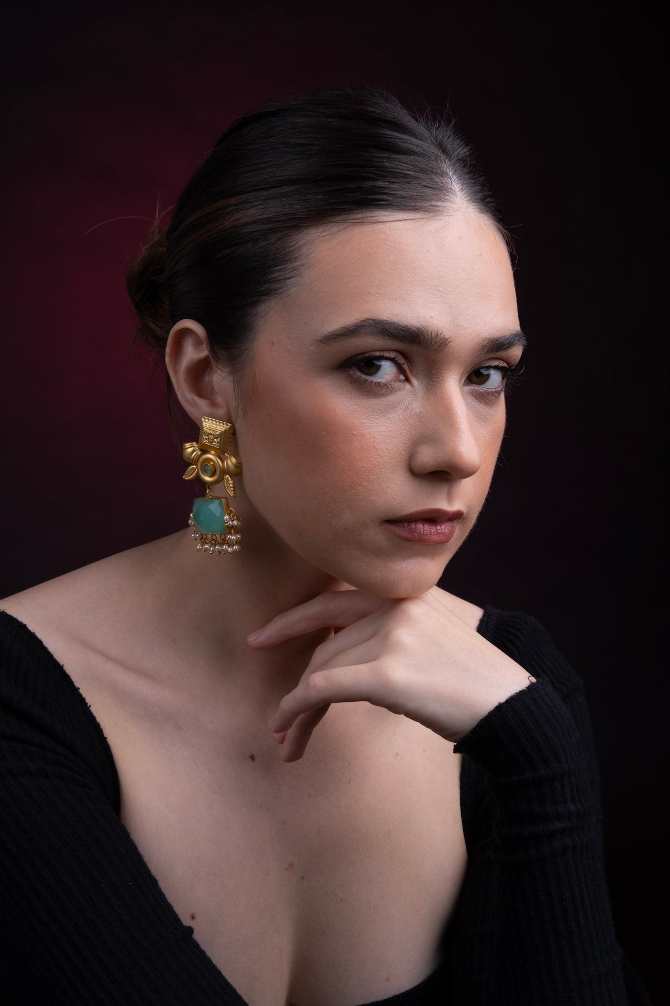MANSOON MORA DROPDOWN EARRINGS