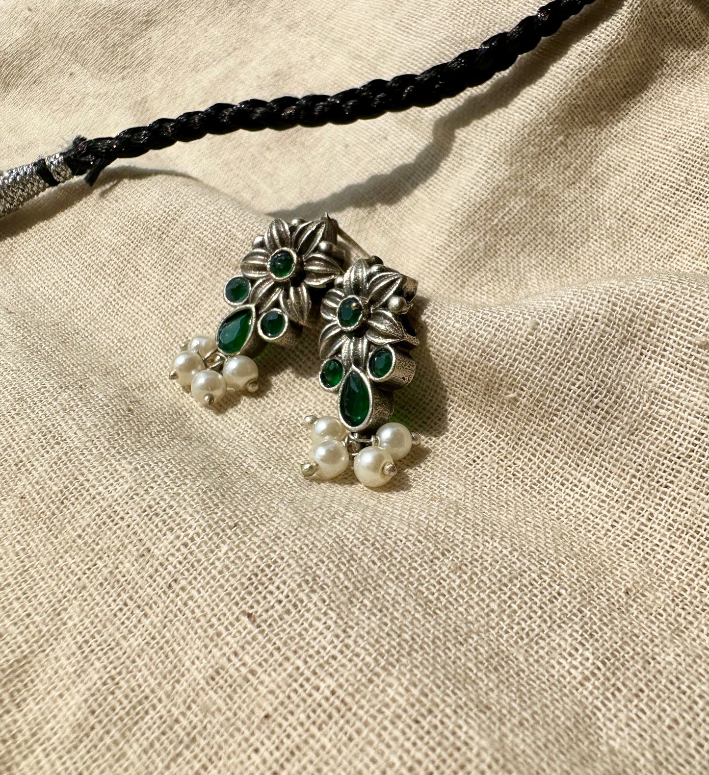 ANTIQUE EMERALD NECKLACE SET