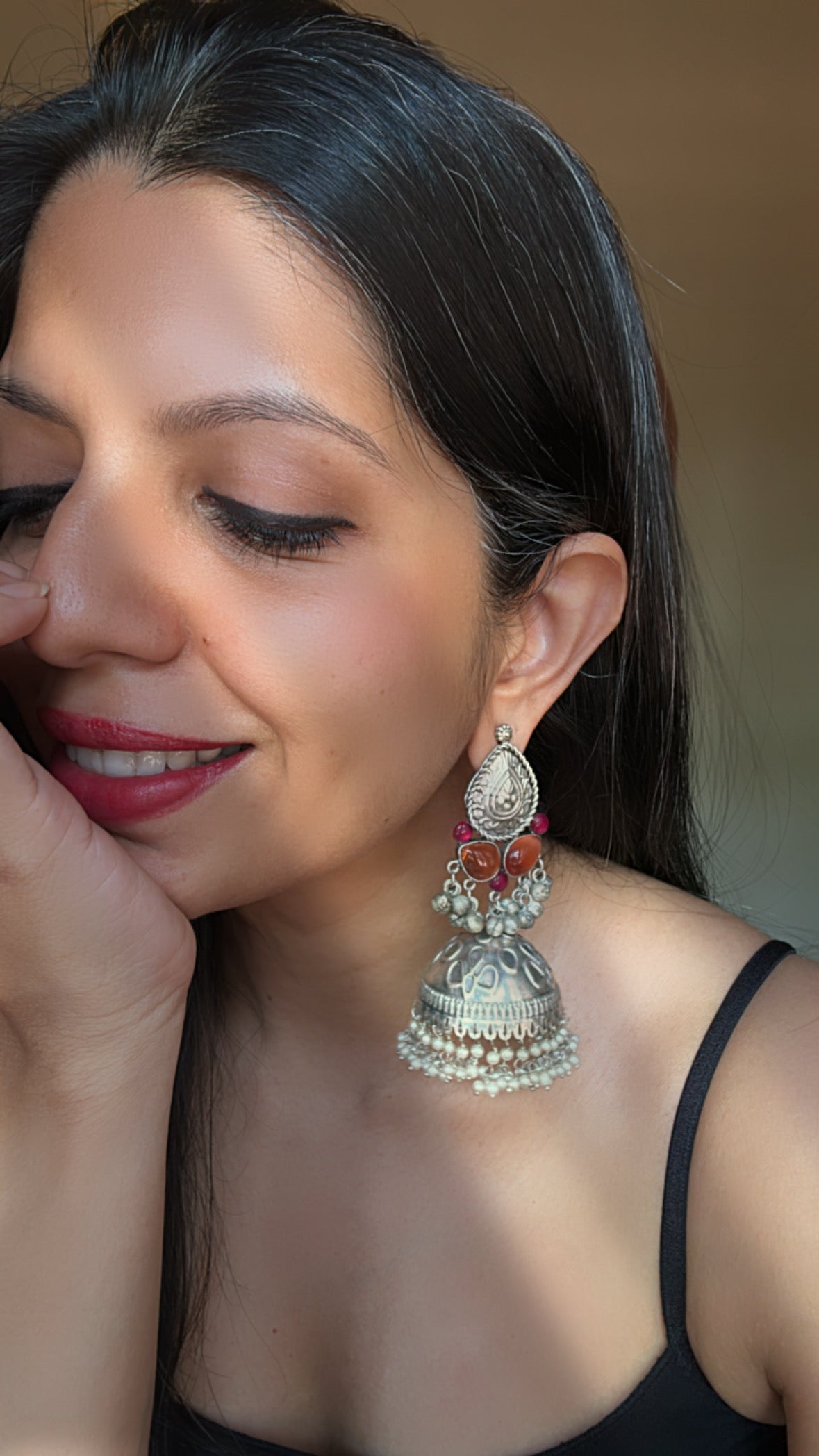 JANAKI SILVER JHUMKAS