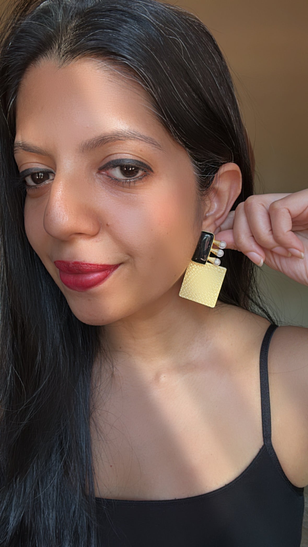 AMAZON GOLD EARRINGS