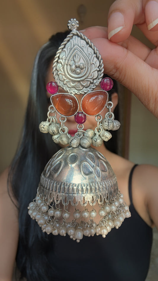 JANAKI SILVER JHUMKAS