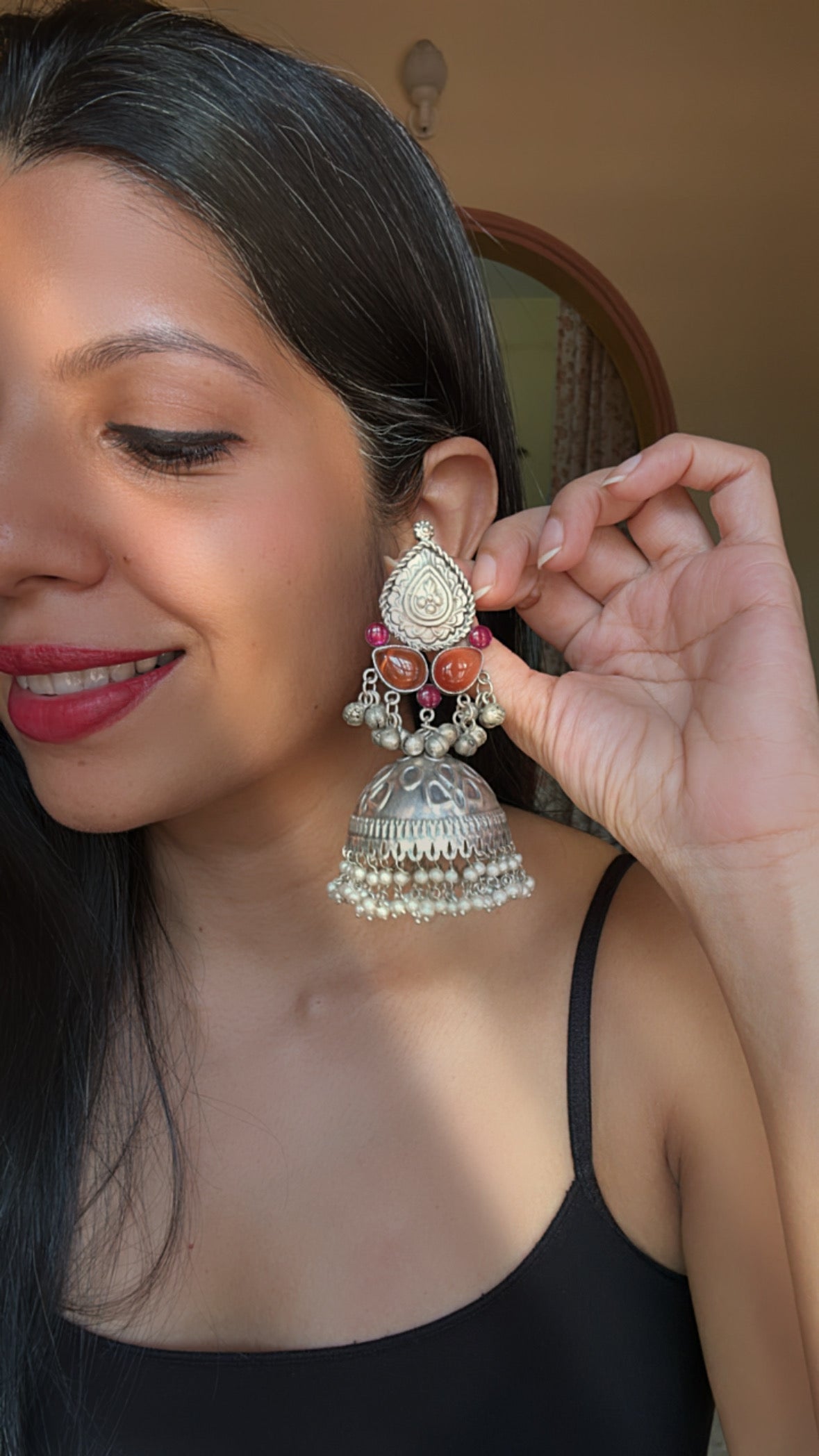 JANAKI SILVER JHUMKAS