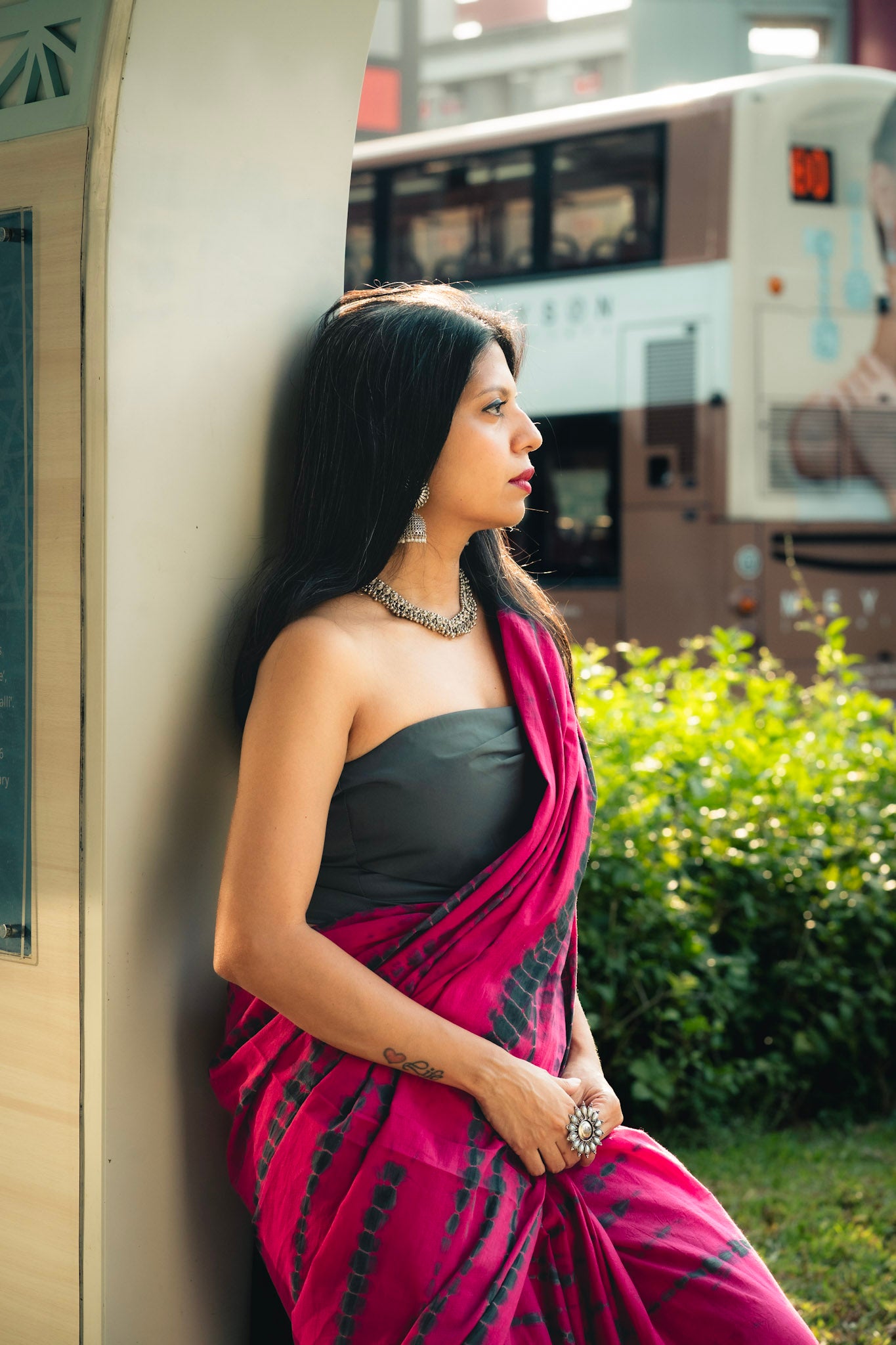 PINK TIE DYE COTTON SAREE