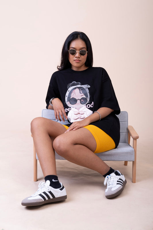 ROUND NECK OVERSIZED T-SHIRT