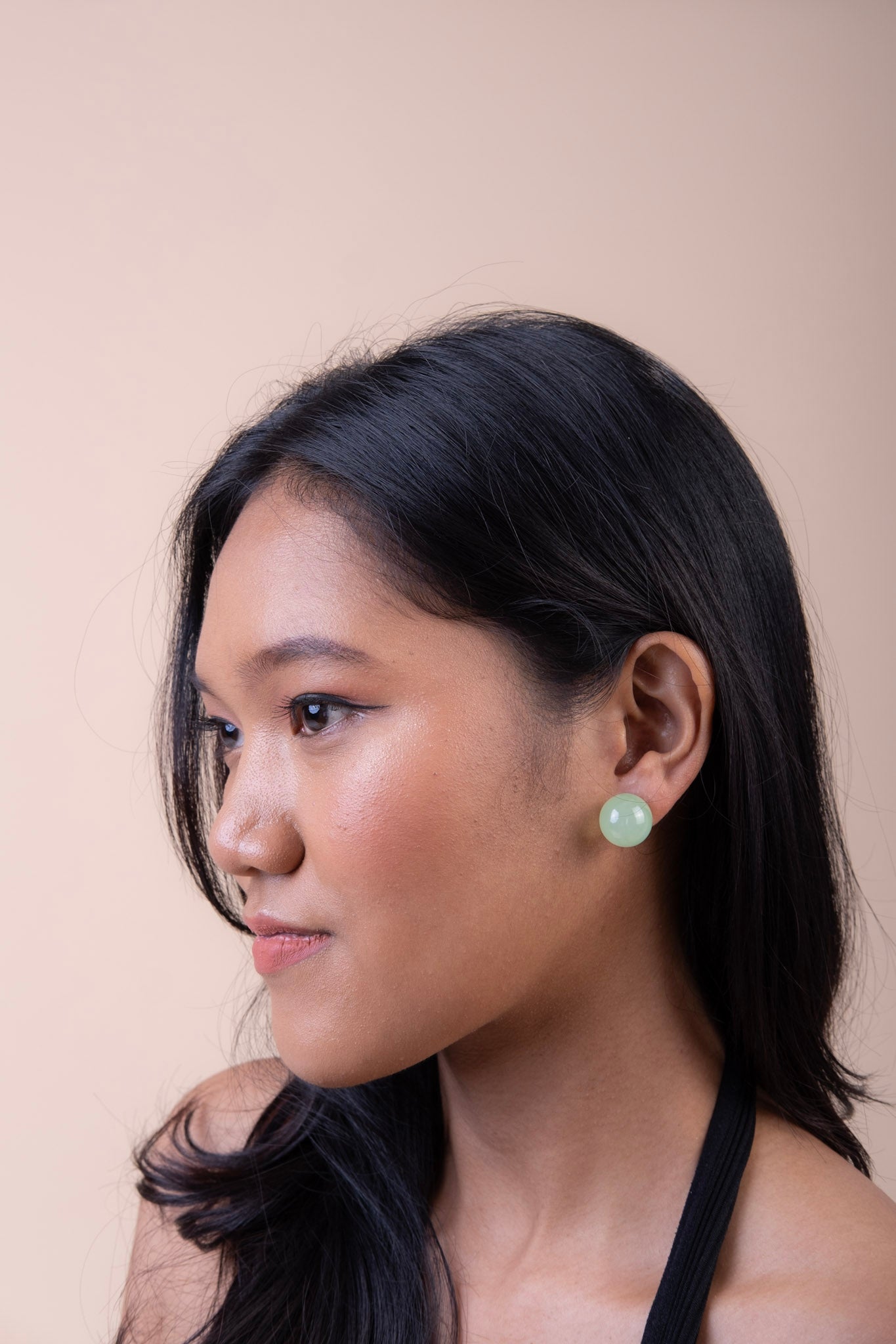 MINIMALIST MARBLE STUD EARRINGS