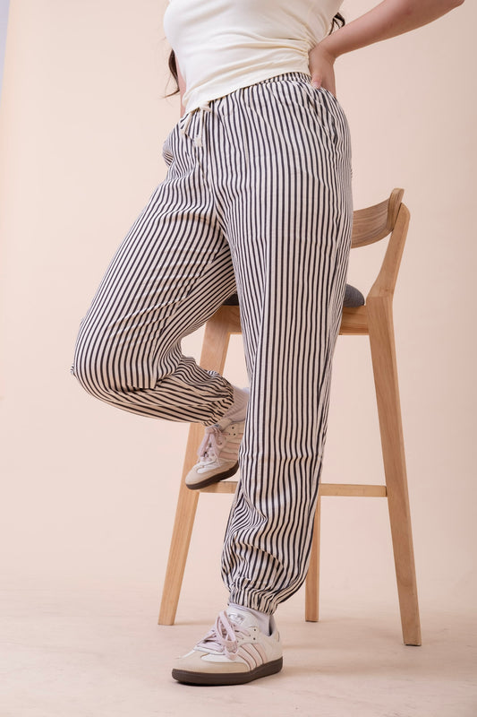 STRIPED PARACHUTE PANTS