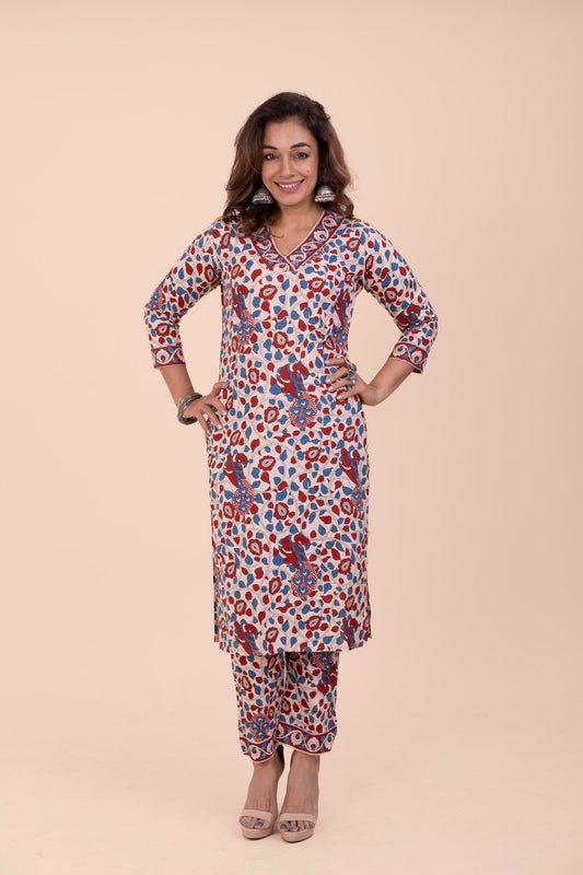 Bagru Cotton Kurta Set