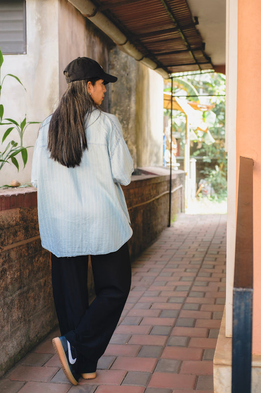 Oversized Soft Denim Shirt for Women