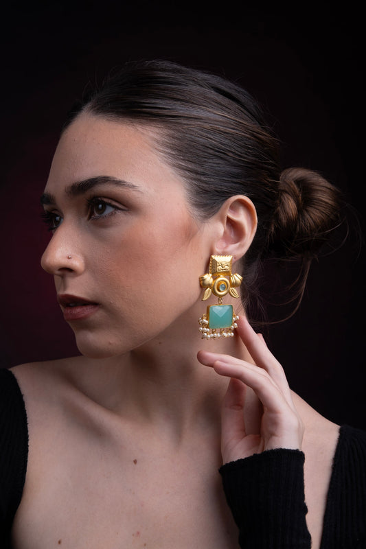MANSOON MORA DROPDOWN EARRINGS