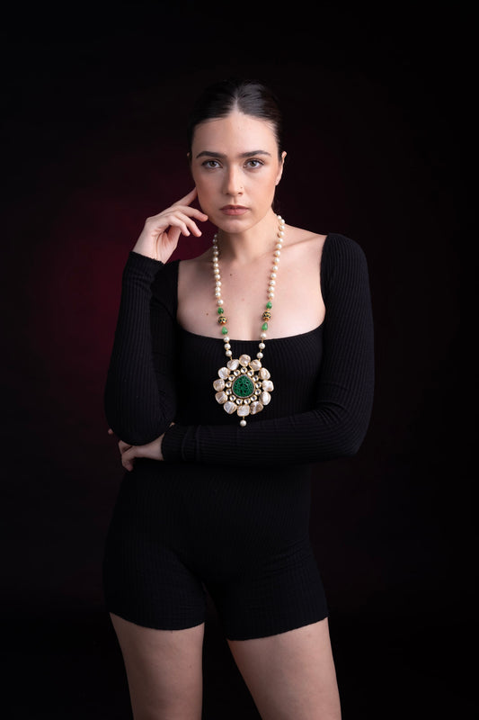 MAHARANI ROYAL GREEN NECKLACE