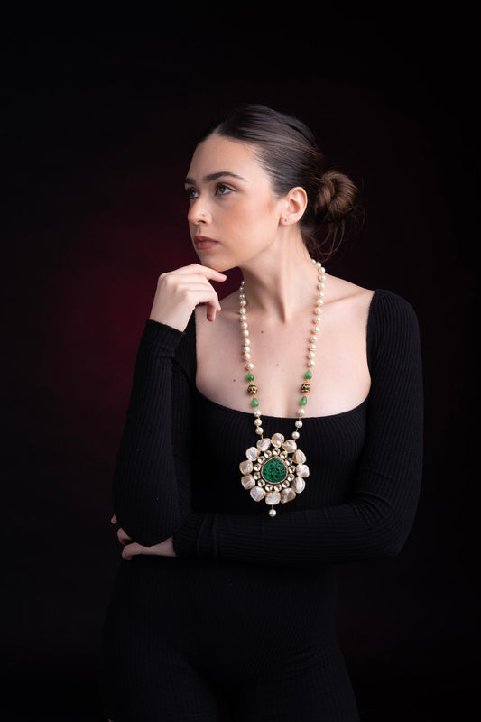 MAHARANI ROYAL GREEN NECKLACE
