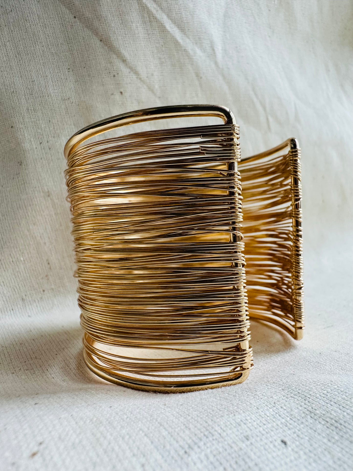 GOLD LAYERED CUFF BANGLE