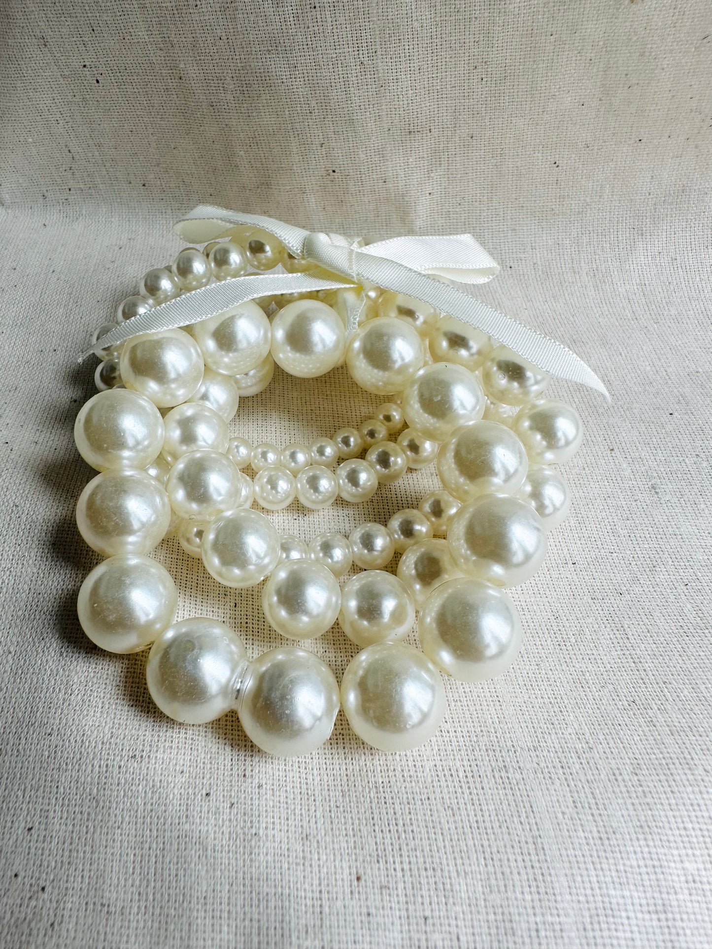 PEARL BEADED BRACELET (5PC)