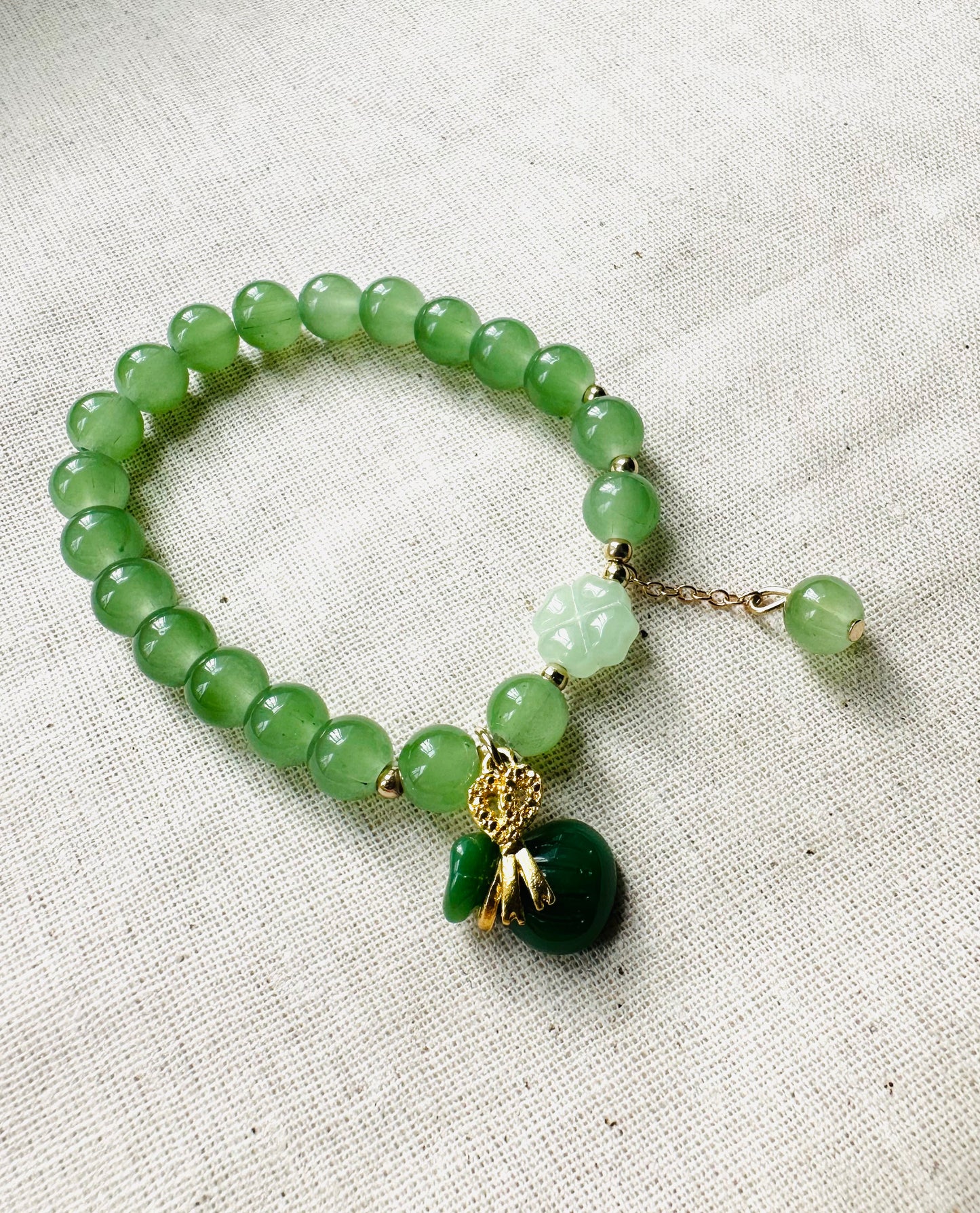 MINT GREEN CHARM BRACELET