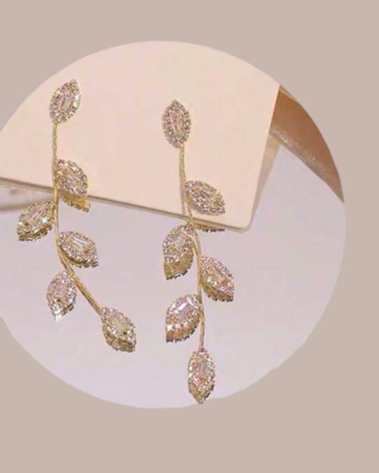 KOREAN STYLE RHINESTONES EARRINGS