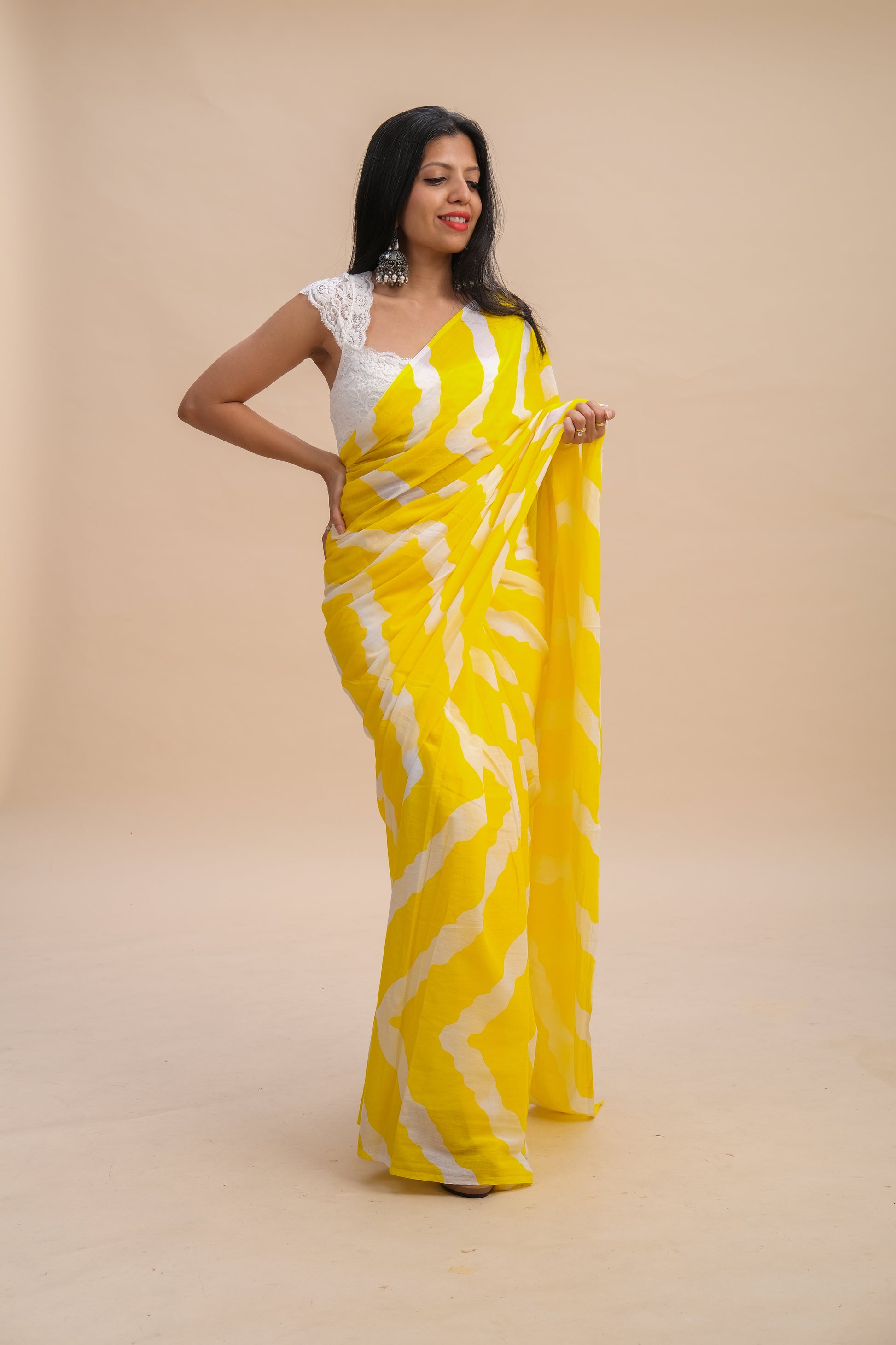 Yellow saree